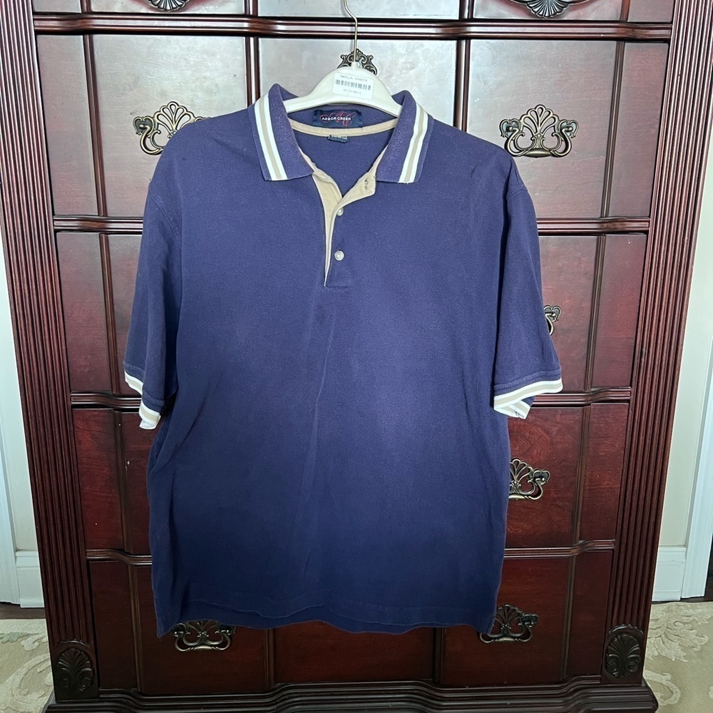 Arbor Creek XL Navy Blue Polo Short Sleeve Shirt
